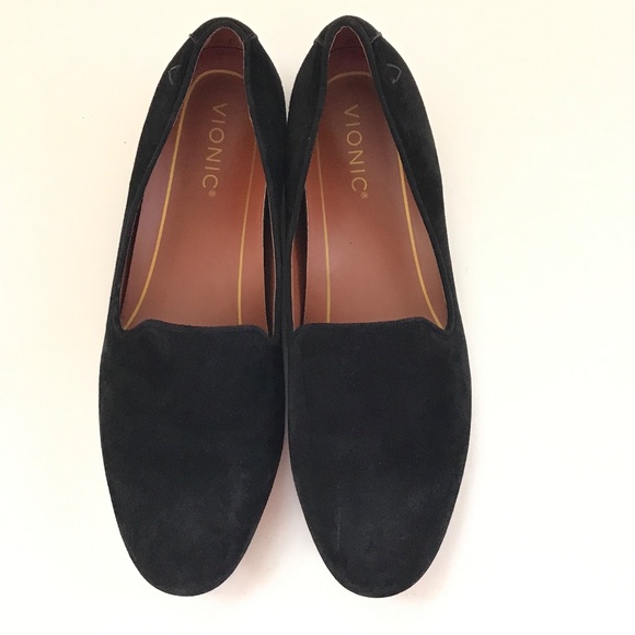 VIONIC Willa Suede Ballet Flat Slip On Loafer Black Women’s Size 8.5 - Picture 4 of 16